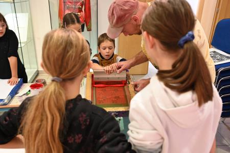 Delavnica sitotiska (foto Ana Čič)