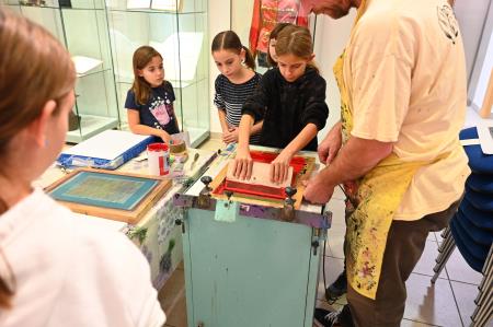 Delavnica sitotiska (foto Ana Čič)